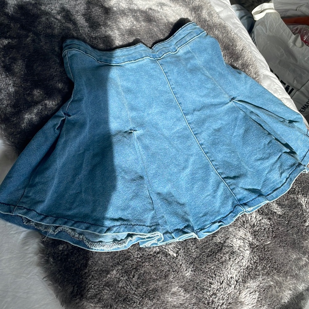 Y2K Denim flared skirt